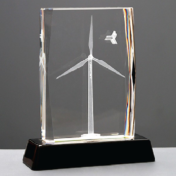 Promotional Crystal Glass Wind Turbine