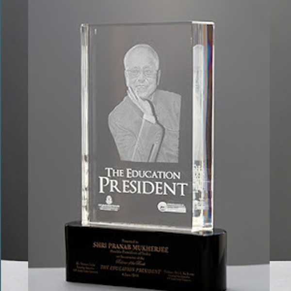 Photo Crystal Award, Shape: Rectangular